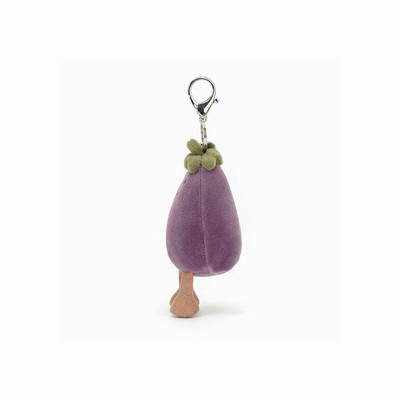 Jellycat Vivacious Vegetable Aubergine Dije Para Bolso | VUQT-56187